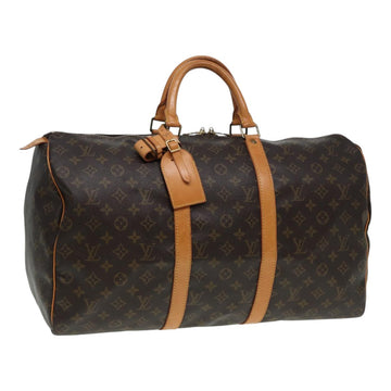 LOUIS VUITTON Monogram Keepall 50 Boston Bag M41426 LV Auth 86131