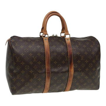 LOUIS VUITTON Monogram Keepall 45 Boston Bag M41428 LV Auth 86133