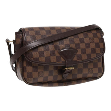 LOUIS VUITTON Damier Ebene Sologne Shoulder Bag N48079 LV Auth 86140