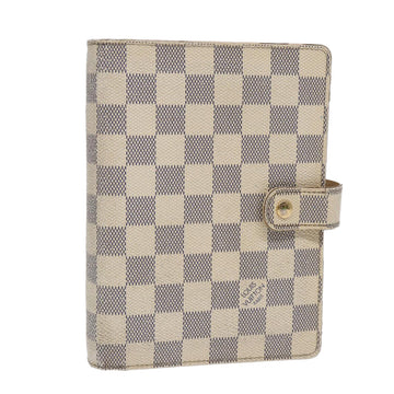 LOUIS VUITTON Damier Azur Agenda MM Day Planner Cover R20707 LV Auth 86188