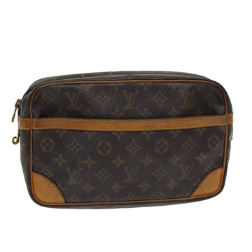 LOUIS VUITTON Monogram Compiegne 28 Clutch Bag M51845 LV Auth 86214