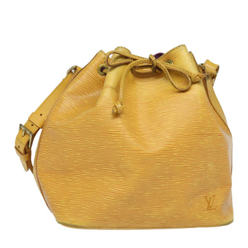 LOUIS VUITTON Epi Petit Noe Shoulder Bag Yellow M44102 LV Auth 86219