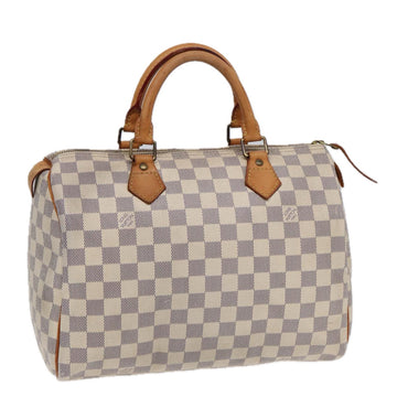 LOUIS VUITTON Damier Azur Speedy 30 Hand Bag N41533 LV Auth 86263