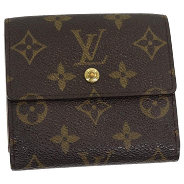 LOUIS VUITTON Monogram Portefeuille Elise Trifold Wallet M61654 LV Auth 86291