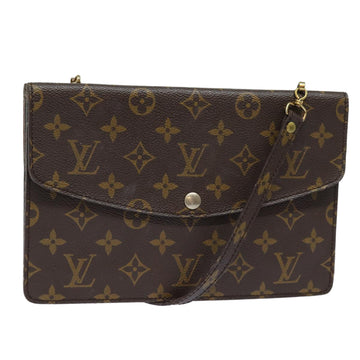 LOUIS VUITTON Monogram Double Rabat Shoulder Bag M51815 LV Auth 86319