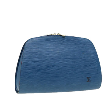 LOUIS VUITTON Epi Dauphine GM Pouch Blue M48435 LV Auth 86377