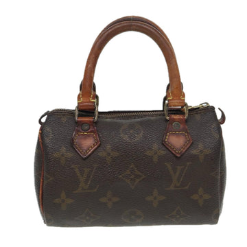 LOUIS VUITTON Monogram Mini Speedy Hand Bag M41534 LV Auth 86378