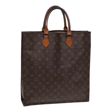 LOUIS VUITTON Monogram Sac Plat Hand Bag M51140 LV Auth 86401