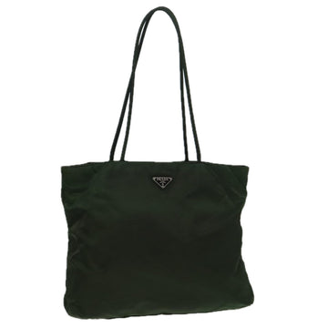 PRADA Tote Bag Nylon Green Auth 86447