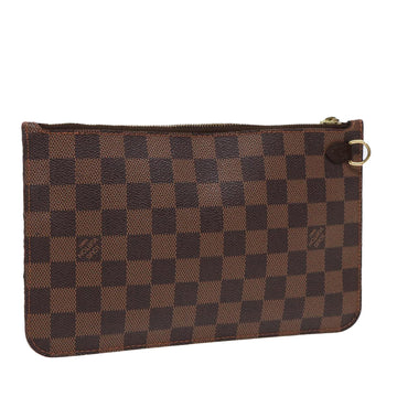 LOUIS VUITTON Damier Ebene Neverfull MM Pouch Accessory Pouch LV Auth 86493