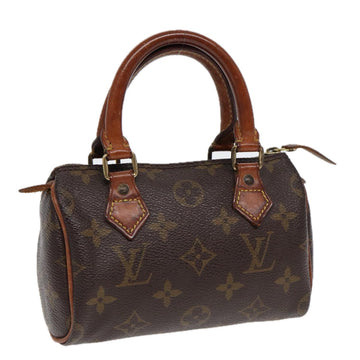 LOUIS VUITTON Monogram Mini Speedy Hand Bag M41534 LV Auth 86496