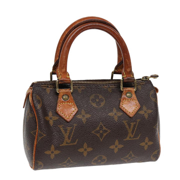 LOUIS VUITTON Monogram Mini Speedy Hand Bag M41534 LV Auth 86497