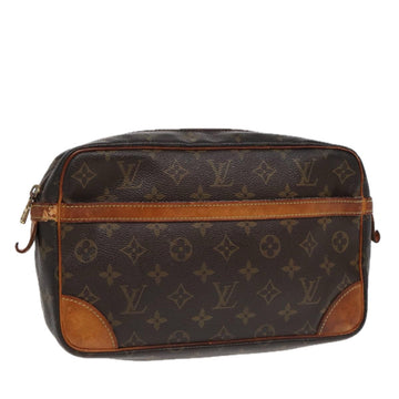 LOUIS VUITTON Monogram Compiegne 28 Clutch Bag M51845 LV Auth 86507