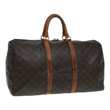 LOUIS VUITTON Monogram Keepall 50 Boston Bag M41426 LV Auth 86593