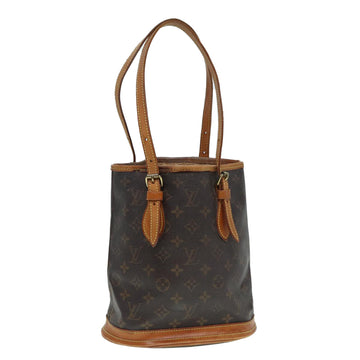 LOUIS VUITTON Monogram Bucket PM Shoulder Bag M42238 LV Auth 86603