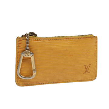 LOUIS VUITTON Epi Pochette Cles Coin Purse Yellow M63809 LV Auth 86604