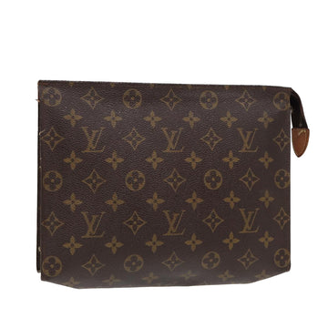 LOUIS VUITTON Monogram Poche Toilette 26 Pouch M47542 LV Auth 86626