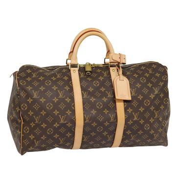 LOUIS VUITTON Monogram Keepall 50 Boston Bag M41426 LV Auth 86664