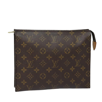 LOUIS VUITTON Monogram Poche Toilette 26 Pouch M47542 LV Auth 86693