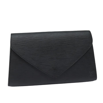 LOUIS VUITTON Epi Art Deco Clutch Bag Black M52632 LV Auth 86697