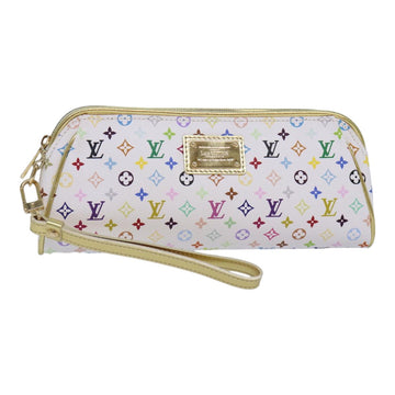 LOUIS VUITTON Monogram Multicolor Kate Pouch White Bron M55212 LV Auth 86743