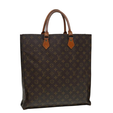 LOUIS VUITTON Monogram Sac Plat Hand Bag M51140 LV Auth 86758