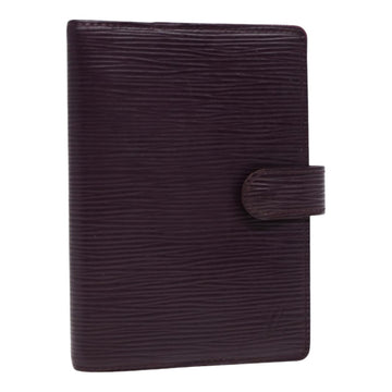 LOUIS VUITTON Epi Agenda PM Day Planner Cover Purple Cassis R2005K LV Auth 86822