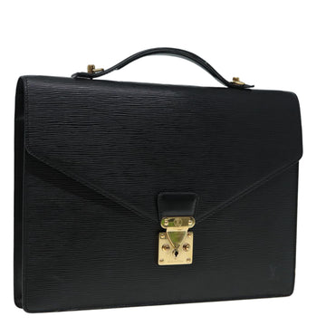 LOUIS VUITTON Epi Porte Documents Bandouliere Black M54462 LV Auth 86852