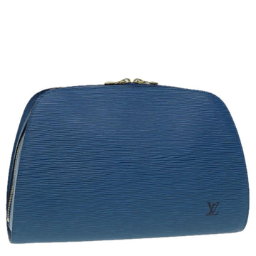 LOUIS VUITTON Epi Dauphine GM Pouch Blue M48435 LV Auth 86993