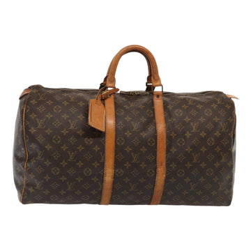 LOUIS VUITTON Monogram Keepall 55 Boston Bag M41424 LV Auth 87309