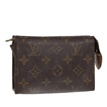 LOUIS VUITTON Monogram Poche Toilette 15 Pouch M47546 LV Auth 87461