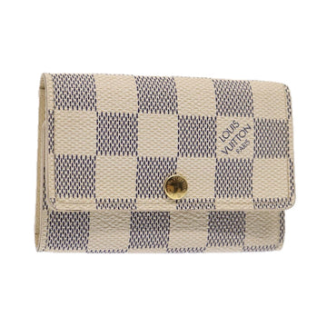 LOUIS VUITTON Damier Azur Multi Cles 6 Key Case N61745 LV Auth 87470