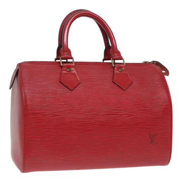 LOUIS VUITTON Epi Speedy 25 Hand Bag Castilian Red M43017 LV Auth 87486