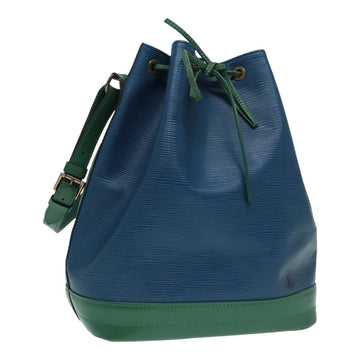 LOUIS VUITTON Epi Noe Shoulder Bag Bicolor color Green Blue M44044 LV Auth 87511