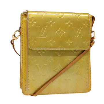 LOUIS VUITTON Monogram Vernis Motto Accessory Pouch Gris M91030 LV Auth 87517