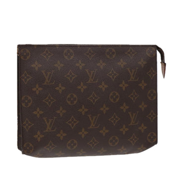 LOUIS VUITTON Monogram Poche Toilette 26 Pouch M47542 LV Auth 87539