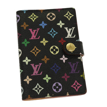 LOUIS VUITTON Multicolor Carne de Val Agenda Note Cover Black M92652 Auth 87695