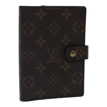 LOUIS VUITTON Monogram Agenda PM Day Planner Cover R20005 LV Auth 87842