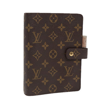 LOUIS VUITTON Monogram Agenda MM Day Planner Cover R20105 LV Auth 87917