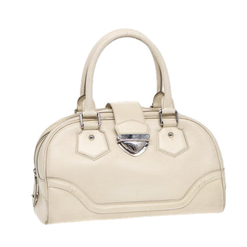 LOUIS VUITTON Epi Boring Montaigne GM Hand Bag White Yvoire M5931J LV Auth 87942