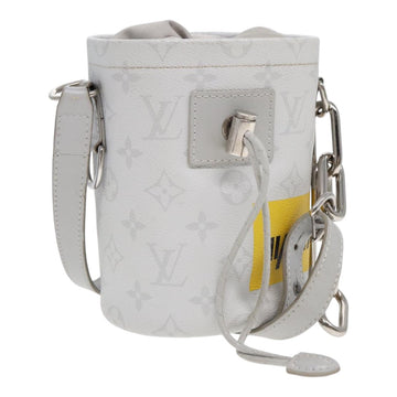 LOUIS VUITTON Monogram White Chalk Nanobag Shoulder Bag Gray M44631 Auth 88029