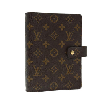 LOUIS VUITTON Monogram Agenda MM Day Planner Cover R20105 LV Auth 88033