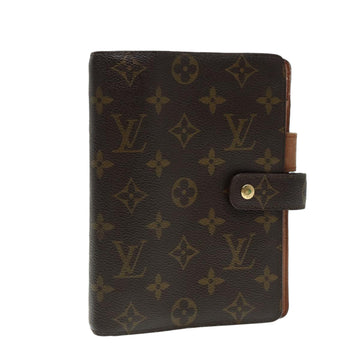 LOUIS VUITTON Monogram Agenda MM Day Planner Cover R20105 LV Auth 88040