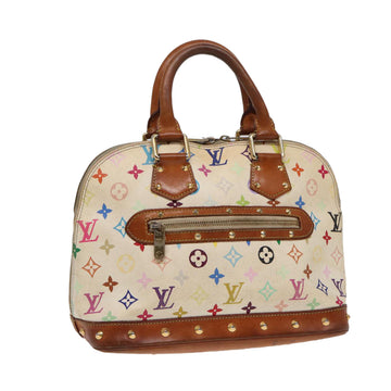 LOUIS VUITTON Monogram Multicolor Alma Hand Bag White M92647 LV Auth 88318