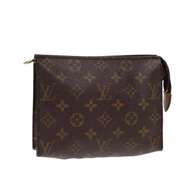 LOUIS VUITTON Monogram Poche Toilette 19 Pouch M47544 LV Auth 88328