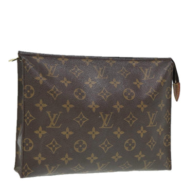 LOUIS VUITTON Monogram Poche Toilette 26 Pouch M47542 LV Auth 89337