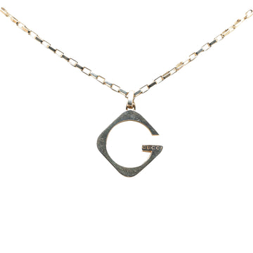 GUCCI Sterling Silver G Pendant Necklace Costume Necklace