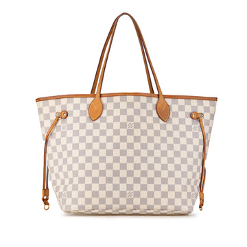 LOUIS VUITTON Damier Azur Neverfull MM Tote Bag