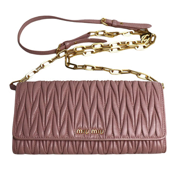 MIU MIU Matelasse Shoulder Bag