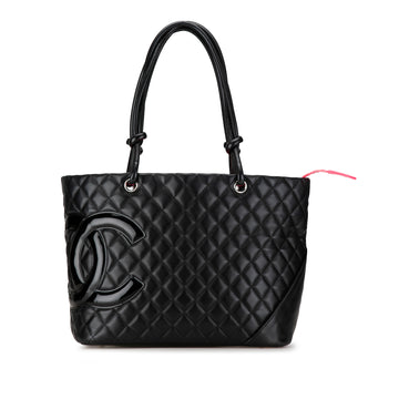 CHANEL Large Lambskin Cambon Ligne Tote Tote Bag